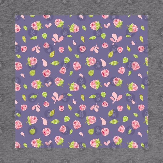 Raspberry Boom Seamless Surface Pattern Design by zarya_kiqo